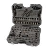 CRAFTSMAN OVERDRIVE 121-Piece Gunmetal Chrome Mechanics Tool Set, Standard SAE/Metric Socket Set, with Hard Case (CMMT99121L)