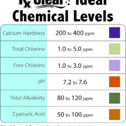 Rx Clear Mega Shock | 73% Calcium Hypochlorite | Kills Algae in Swimming Pools | 48 Pack