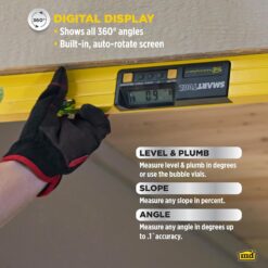 M-D 92288 Digital Level, 24 in L, Aluminum