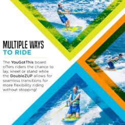 ZUP You Got This 260 Board and Handle Combo with EVA Foam Padding, All-in-One Kneeboard, Wakeboard, Wakeskate