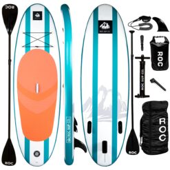 Roc Inflatable Stand Up Paddle Boards with Premium SUP Paddle Board Accessories, Wide Stable Design & Adults