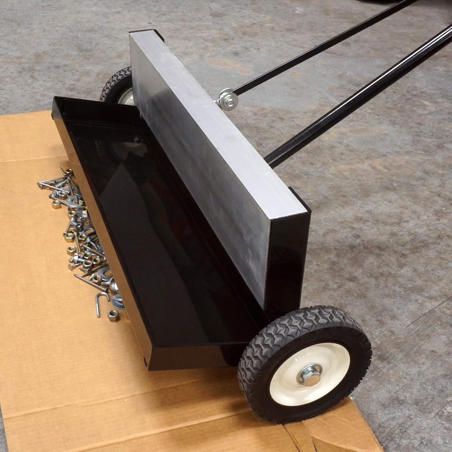 Master Magnetics Heavy Duty Magnetic Sweeper - Heavy Duty Push-Type with Release, 24" Sweeping Width, MFSM24RX
