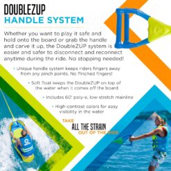 ZUP You Got This 260 Board and Handle Combo with EVA Foam Padding, All-in-One Kneeboard, Wakeboard, Wakeskate