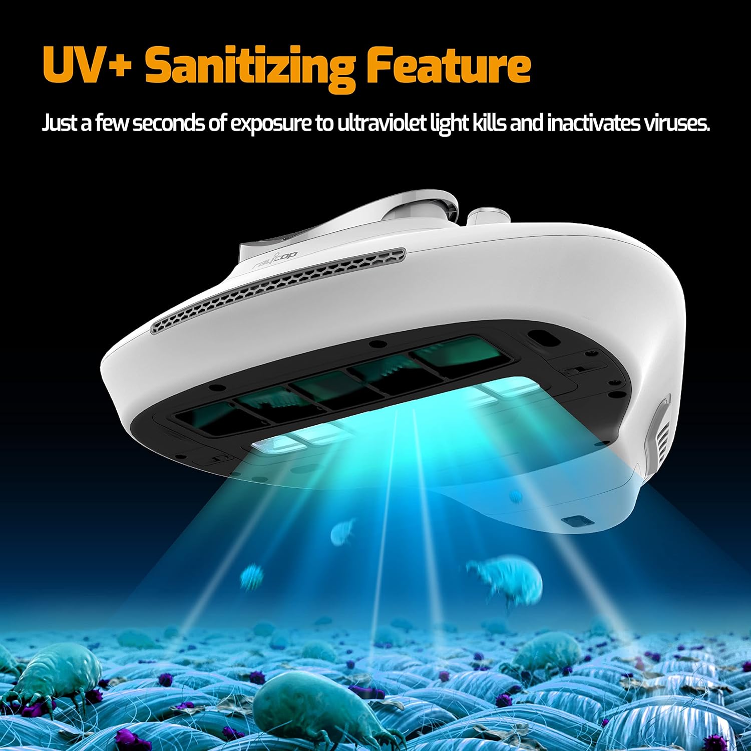 Raycop RN Bed Vacuum Cleaner with UV Light and Pulsating Brush Technology for Pet Hair Cleaning - 15Kpa Powerful Suction