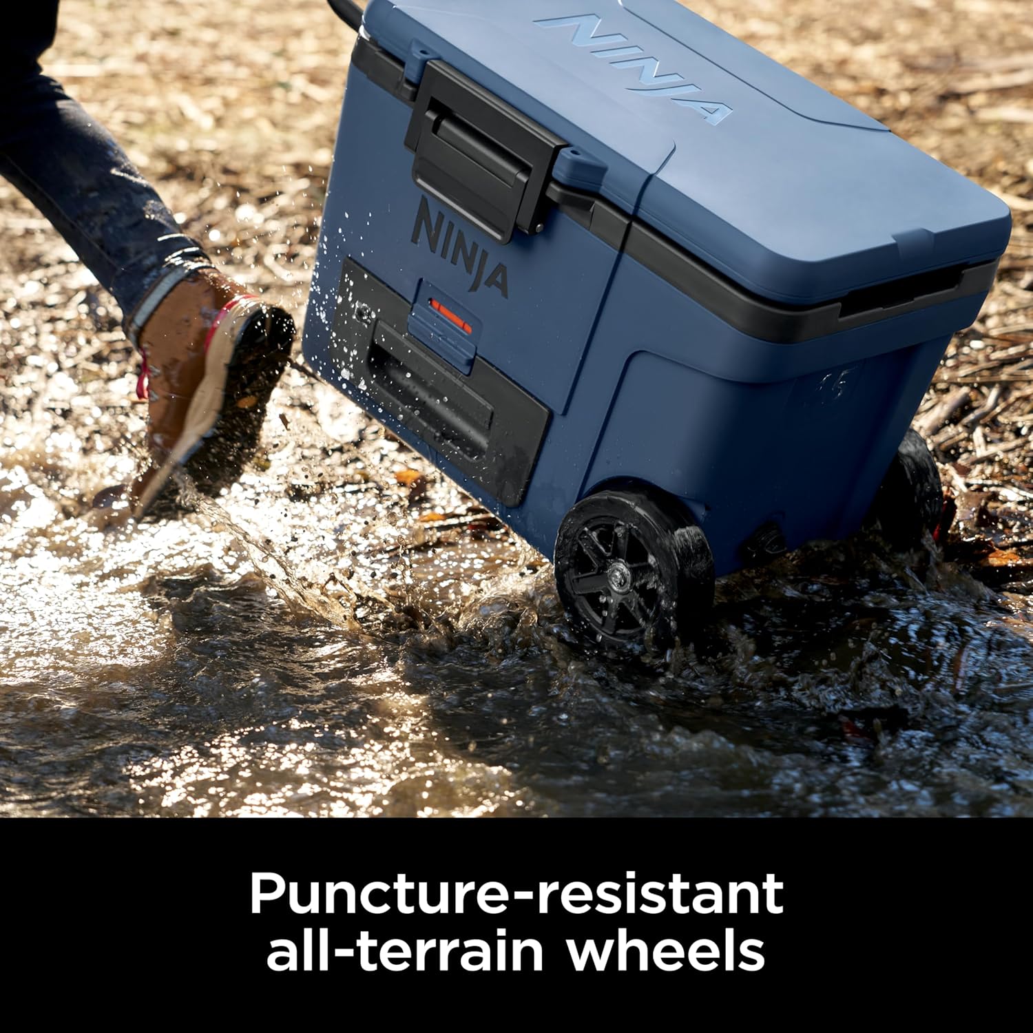 Ninja FrostVault 45 qt Wheeled Cooler, Blue