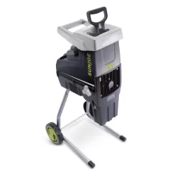 Sun Joe CJ603E Silent Electric Wood Chipper + Shredder W/ Collection Bag | 1.7-inch Cutting Diameter | 15-Amp