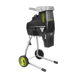 Sun Joe CJ603E Silent Electric Wood Chipper + Shredder W/ Collection Bag | 1.7-inch Cutting Diameter | 15-Amp