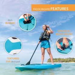 Lifetime Fathom 10 Stand-Up Paddle Board, Bahama Fusion