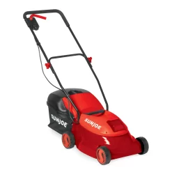 Sun Joe MJ401C-XR-RED Cordless Lawn Mower | 14 inch | 28V | 5 Ah | Brushless Motor (Red)