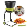 Sun Joe SDJ617E Bladeless Electric Leaf Mulcher + Shredder, 15 Amp, 8,000 RPM, Mulches Up To 55 Gallons of Leaves Per Minute