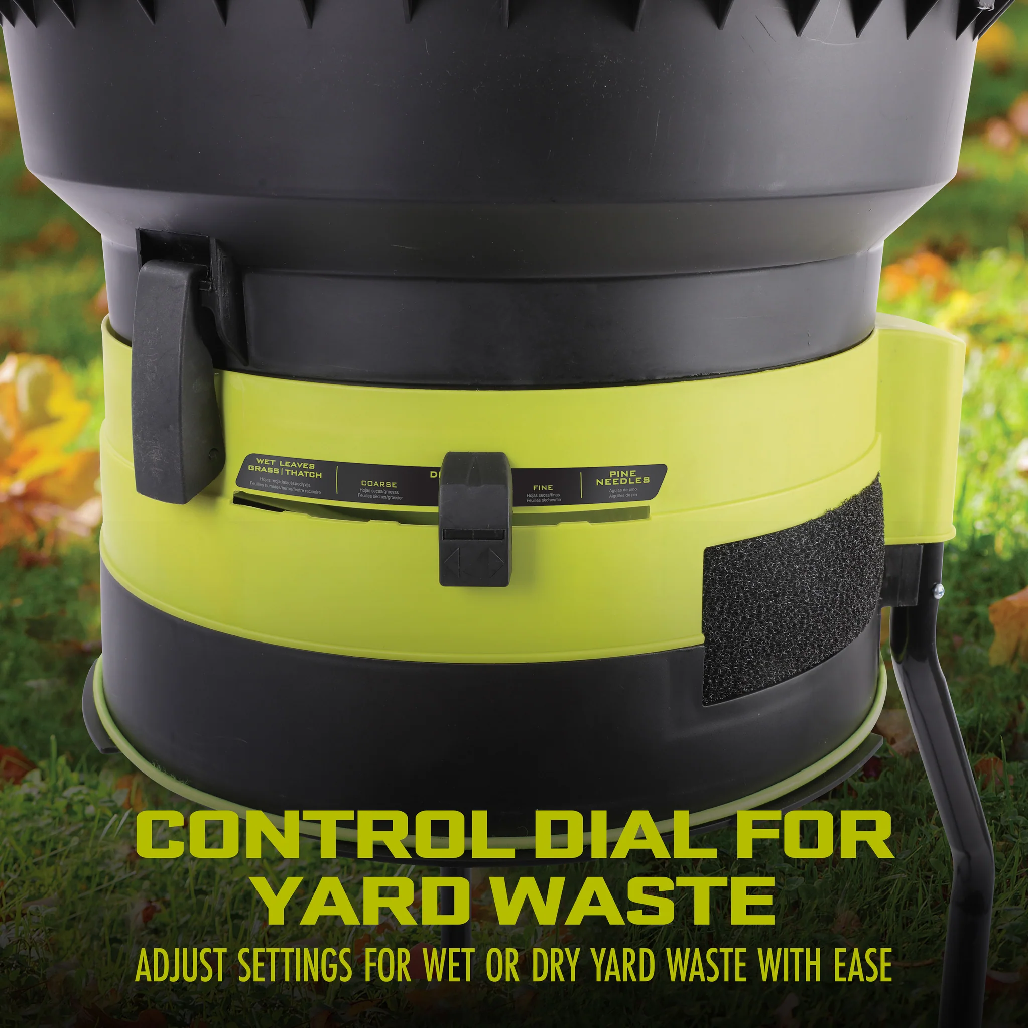 Sun Joe SDJ617E Bladeless Electric Leaf Mulcher + Shredder, 15 Amp, 8,000 RPM, Mulches Up To 55 Gallons of Leaves Per Minute