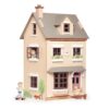 Tender Leaf Toys - Foxtail Villa - Furnished 27.95” Tall Town Style Pretend Play Doll House
