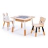 Tender Leaf Toys - Forest Table and Chairs Collections - Adorable Kids Size Art Play Game Table and Chairs