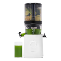 Nama J2 Cold Press Juicer – Self Feeding for Hands-Free Operation with Wide Mouth Hopper – Easy Cleanup & Assembly, White