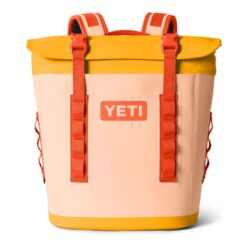 YETI Hopper M12 Series Backpack Soft Sided Coolers with MagShield Access, Peach/Beekeeper