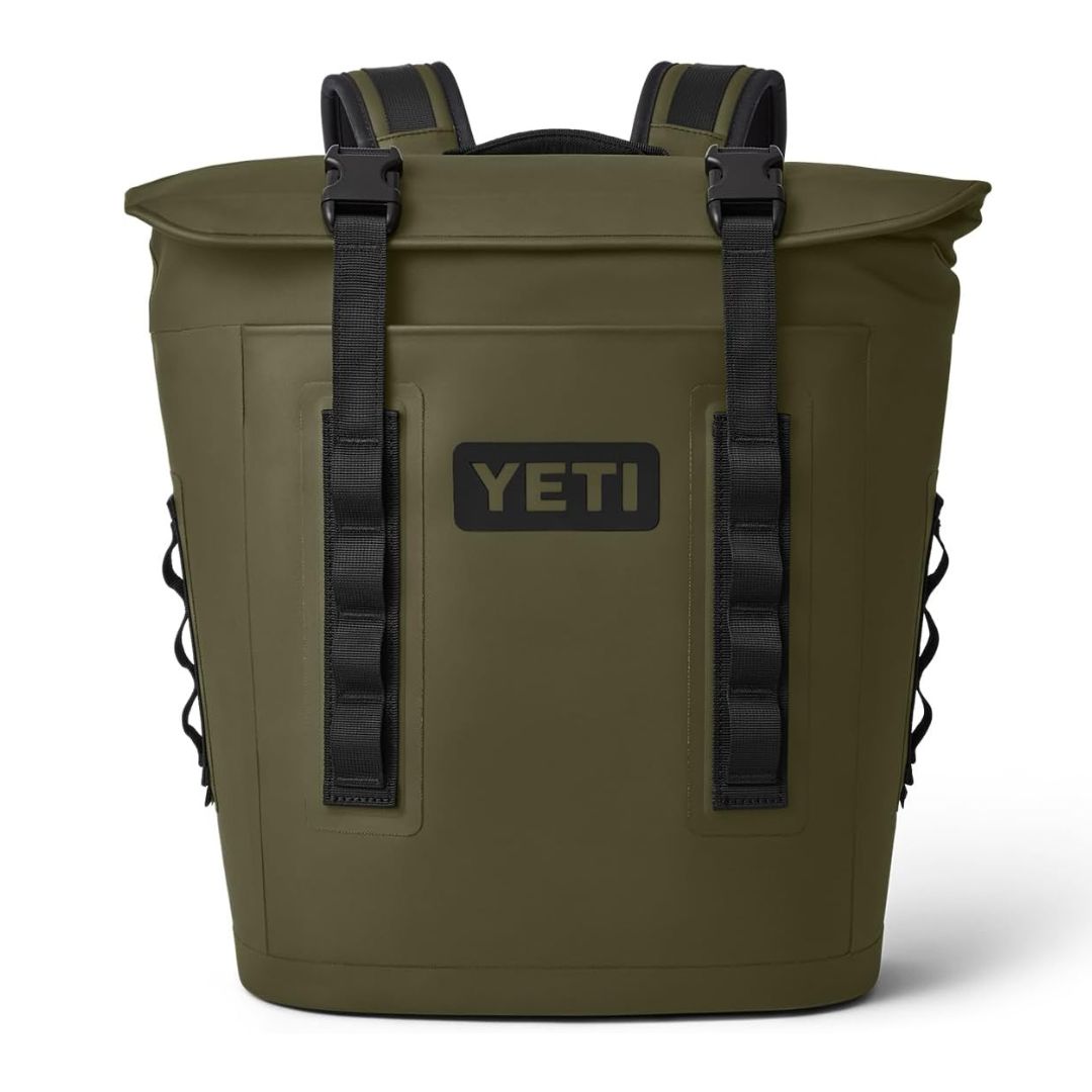 YETI Hopper M12 Series Backpack Soft Sided Coolers with MagShield Access, Olive