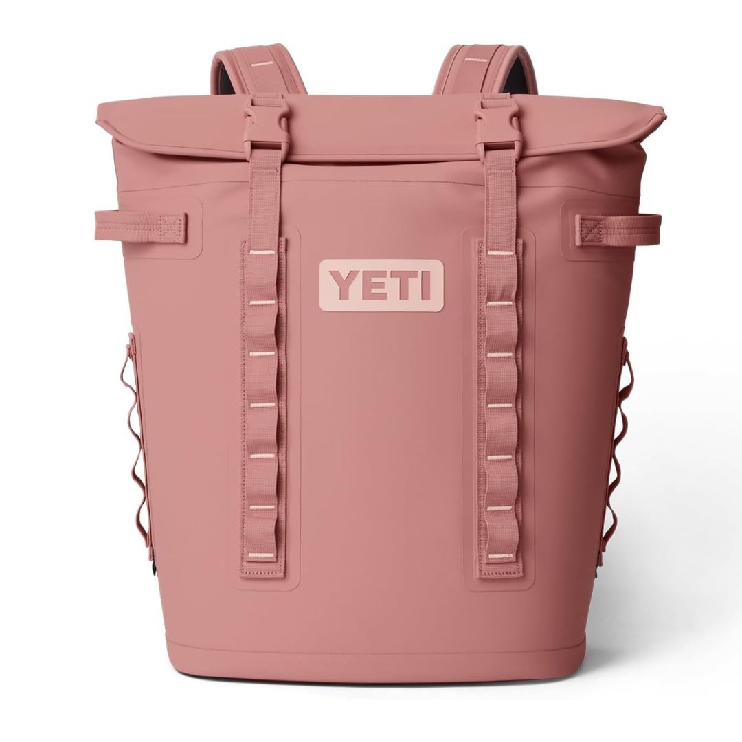 YETI Hopper M20 Series Backpack Soft Sided Coolers with MagShield Access, Sandstone Pink