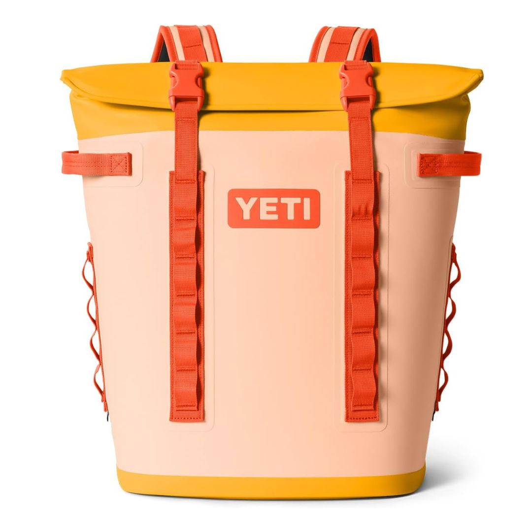 YETI Hopper M20 Series Backpack Soft Sided Coolers with MagShield Access, Peach/Beekeeper