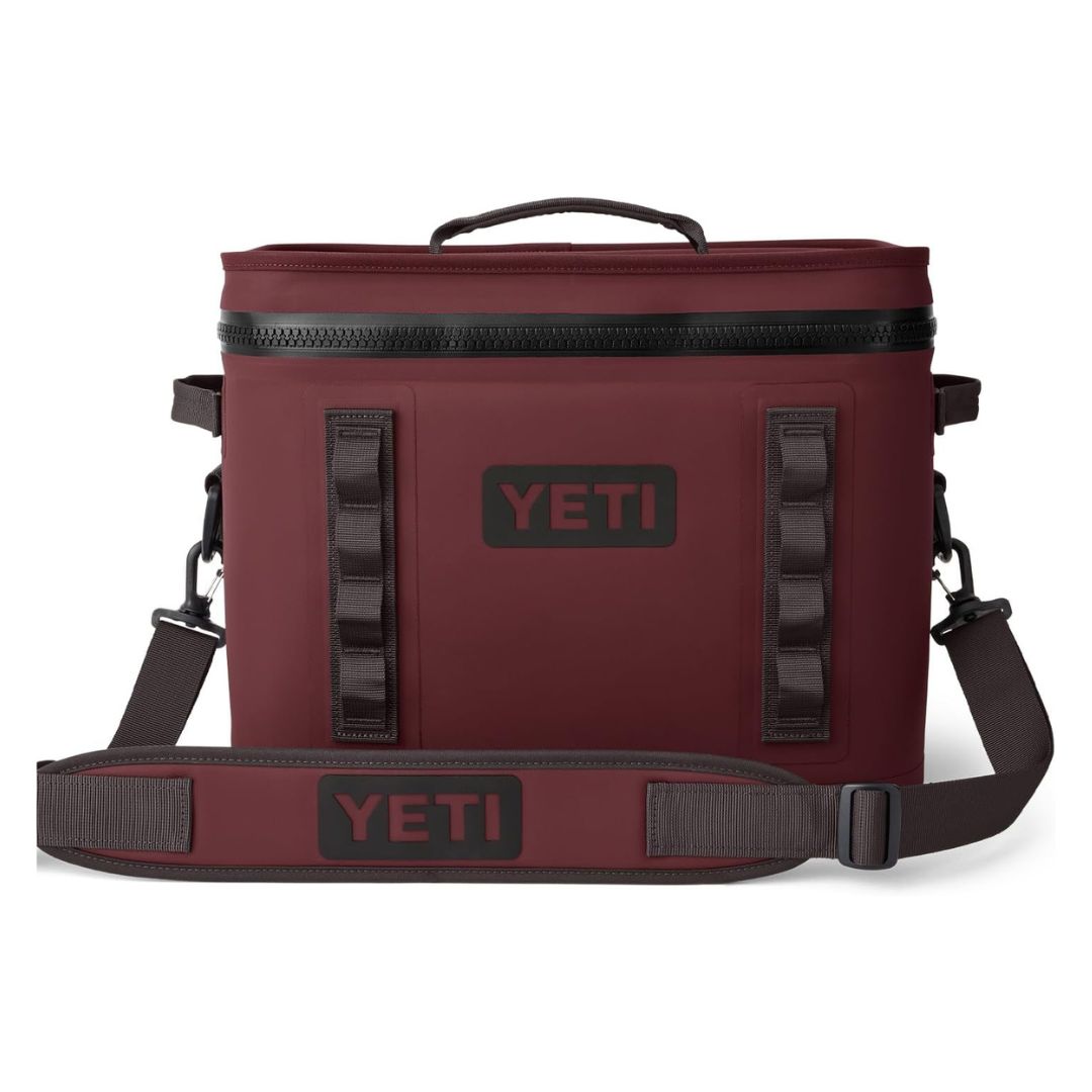 YETI Hopper Flip 18 Portable Soft Cooler, Wild Vine Red