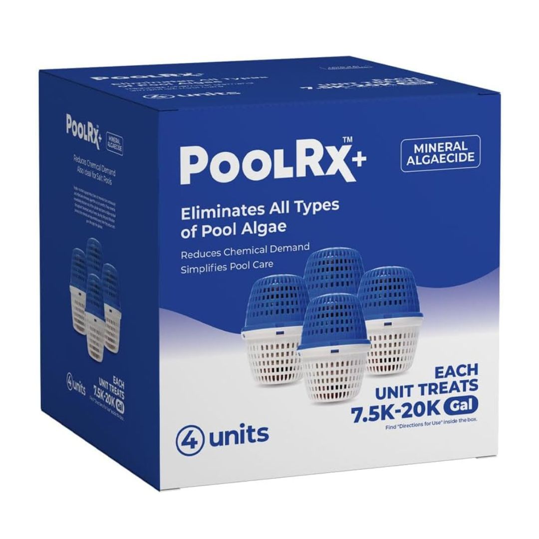 PoolRX+ Pool Unit 7.5k-20k gallons (4-Pack), Blue, (331003)