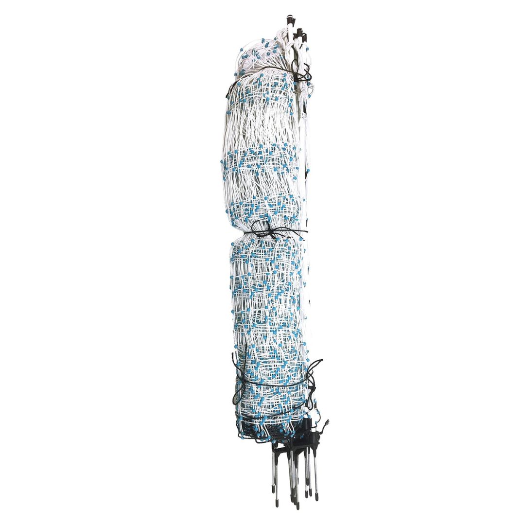 Starkline 48" x 164' Electric Poultry Netting with Double Spiked Fiberglass Posts | Electric Fence for Chickens in Backyards, Homesteads, Farms and Ranches