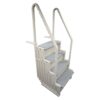 Confer Plastics Step-1X: Sturdy Above Ground Entry System - Proudly Made in USA. Warm Grey with Grey Treads