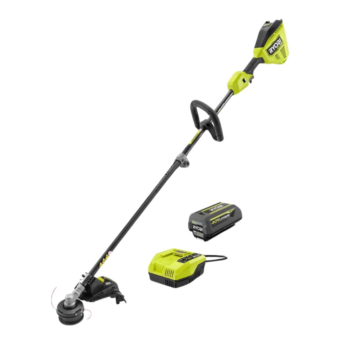 RYOBI 40V HP Brushless 16 in. Cordless Carbon Fiber Shaft Attachment Capable String Trimmer with 4.0 Ah Battery and Charger RY40HPST01K