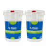 Rx Clear 3" Inch Stabilized Chlorine Tablets | 100 Pounds | Individual Chlorinating Tabs (2 x 50 LB Buckets)