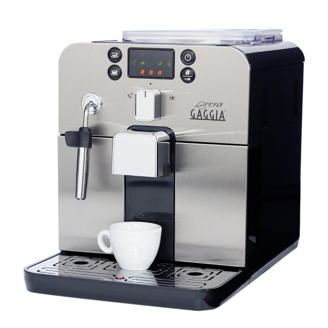 Gaggia Brera Super-Automatic Espresso Machine, Small, Black, 40 fl oz
