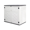 Decksplore Outdoor Storage Shed 358 Gal. 53.15 in.x 33. 07 in.x 46. 85 in. White Resin Large Waterproof Deck Box Shed