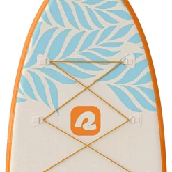 Retrospec Weekender Inflatable Stand Up Paddle Board Includes Paddle, Pump, and Accessories 10’6” Lightweight iSUP, Creamsicle