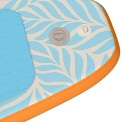 Retrospec Weekender Inflatable Stand Up Paddle Board Includes Paddle, Pump, and Accessories 10’6” Lightweight iSUP, Creamsicle