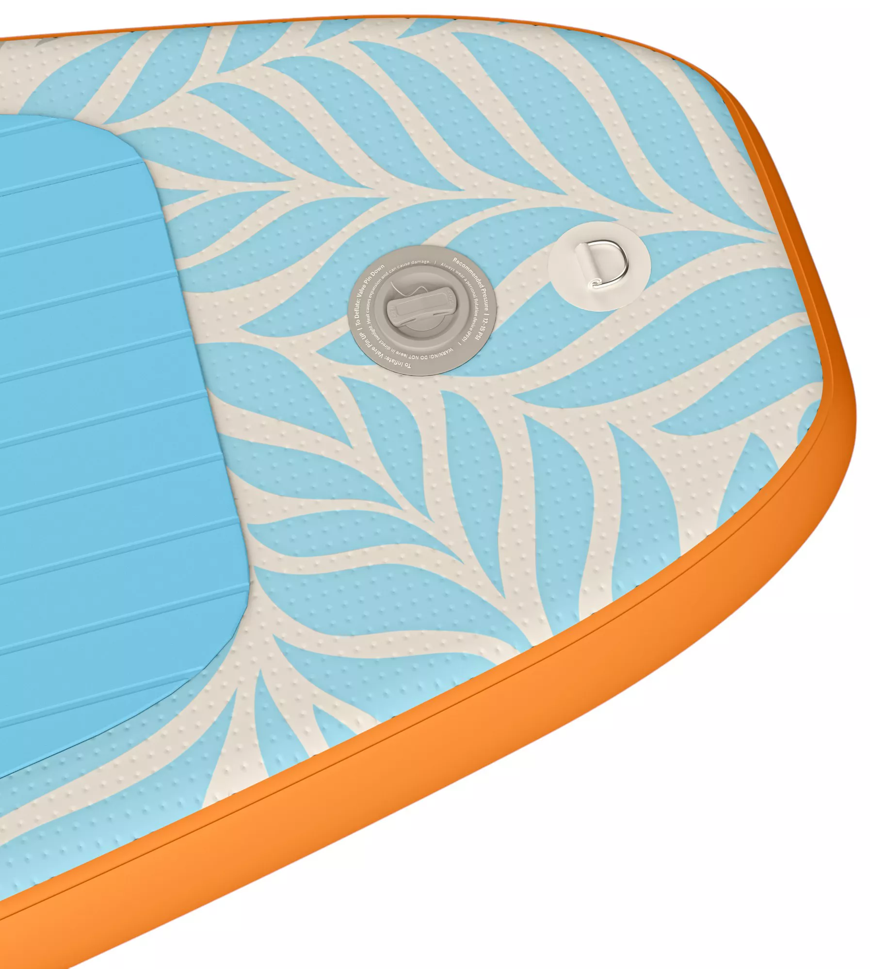 Retrospec Weekender Inflatable Stand Up Paddle Board Includes Paddle, Pump, and Accessories 10’6” Lightweight iSUP, Creamsicle