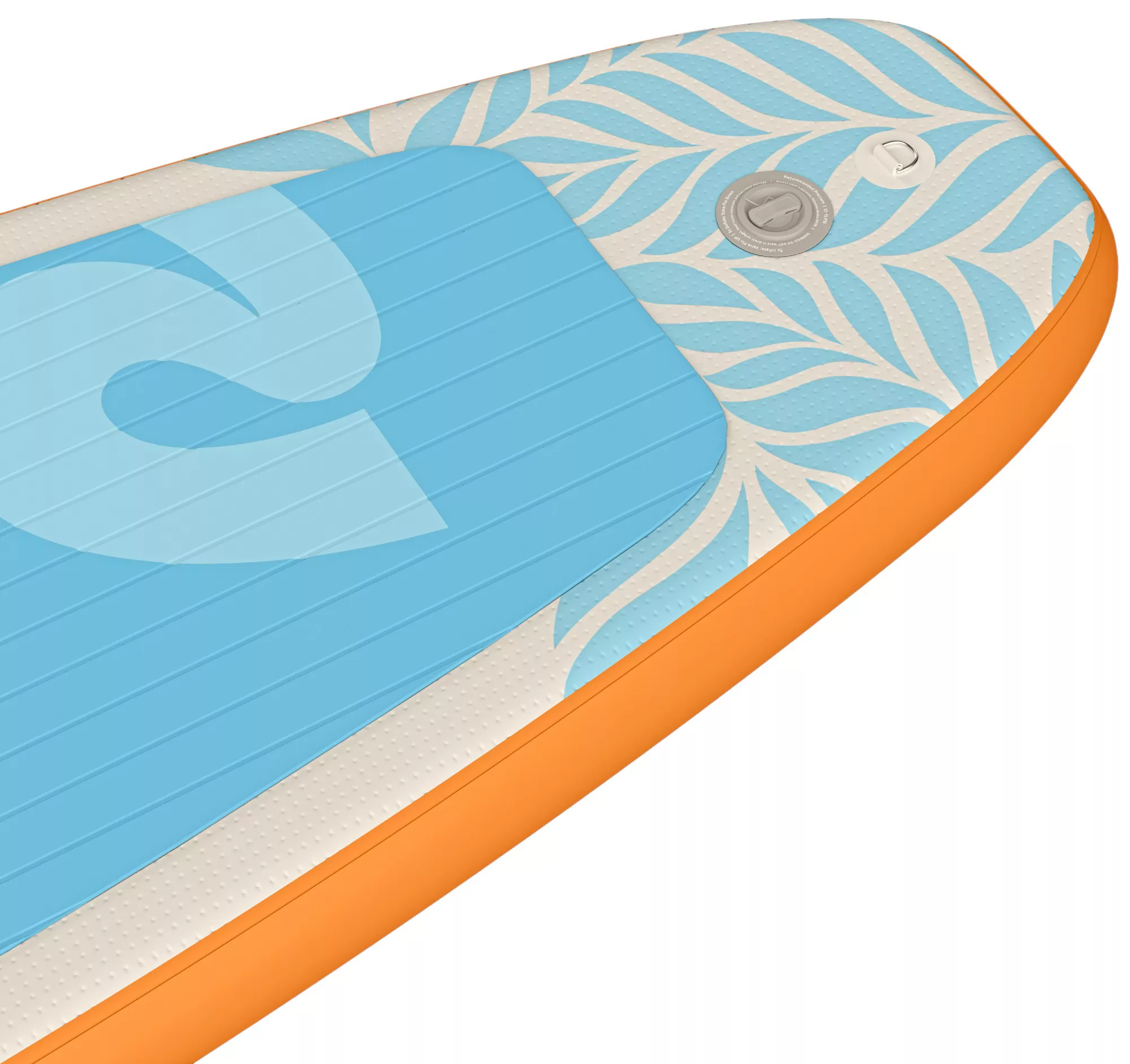 Retrospec Weekender Inflatable Stand Up Paddle Board Includes Paddle, Pump, and Accessories 10’6” Lightweight iSUP, Creamsicle
