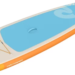 Retrospec Weekender Inflatable Stand Up Paddle Board Includes Paddle, Pump, and Accessories 10’6” Lightweight iSUP, Creamsicle