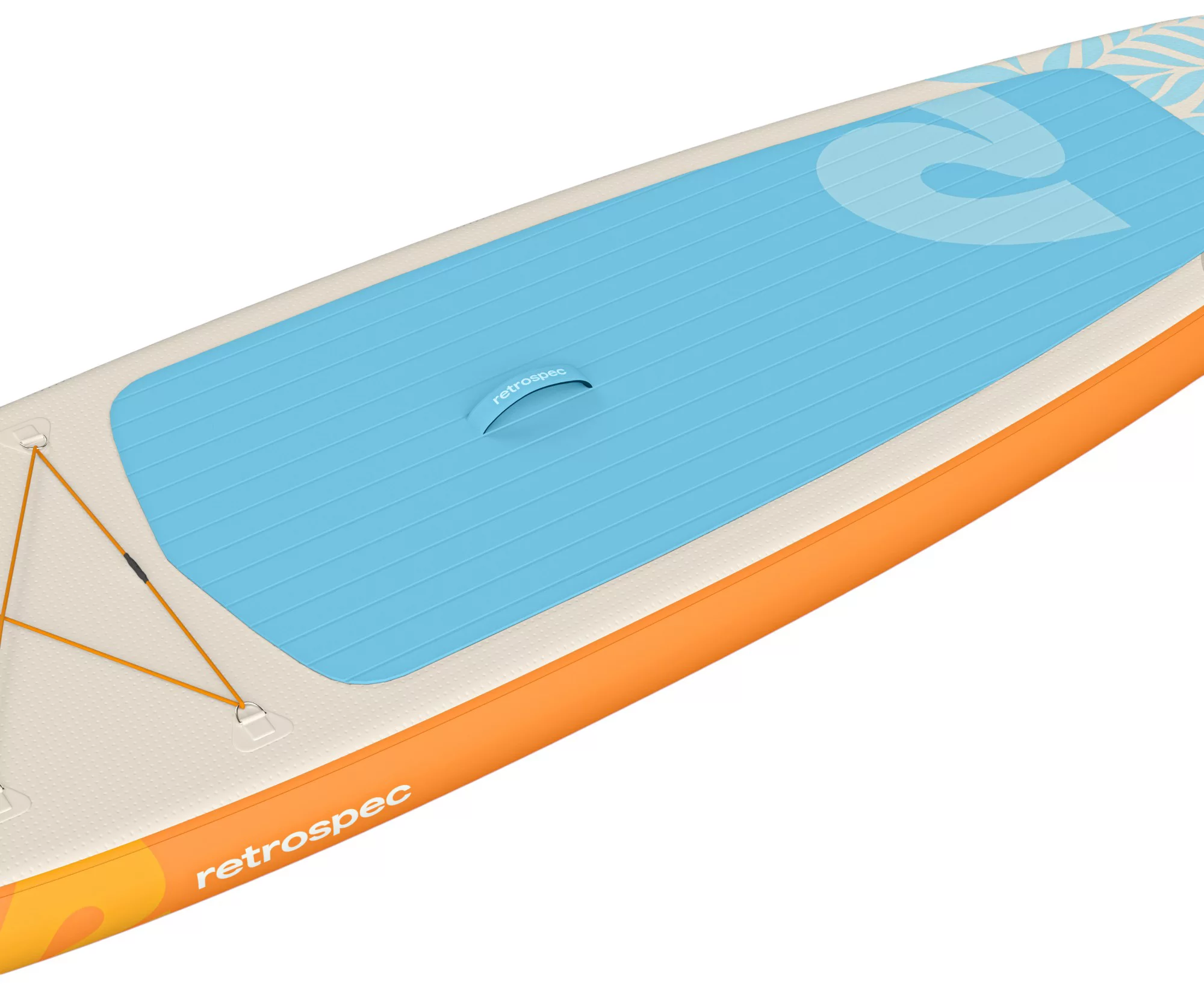 Retrospec Weekender Inflatable Stand Up Paddle Board Includes Paddle, Pump, and Accessories 10’6” Lightweight iSUP, Creamsicle