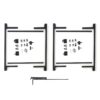 Adjust-a-Gate 72-119 in. W x 47 in. H Steel Gate Frame Kit, Original Double Drive Gate Full Frame Gate Kit