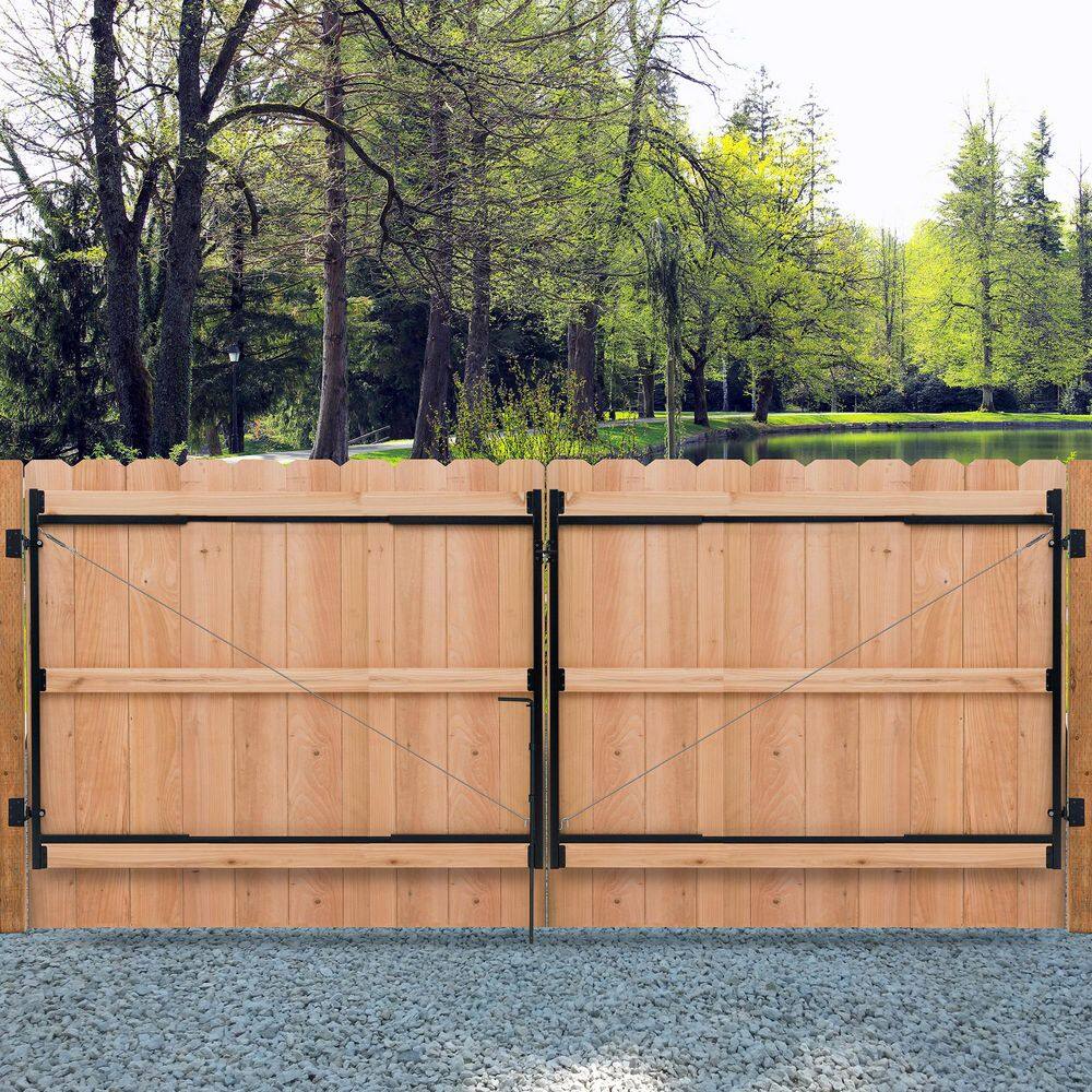 Adjust-a-Gate 96-191 in. W x 60 in. H Steel Gate Frame Kit, Original Double Drive Gate Full Frame Gate Kit
