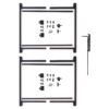 Adjust-a-Gate 96-191 in. W x 47 in. H Steel Gate Frame Kit, Original Double Drive Gate Full Frame Gate Kit