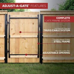 Adjust-a-Gate 60-96 in. W x 47 in. H Steel Gate Frame Kit, Original Wide Width Full Frame Gate Kit