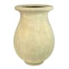MPG 21-1/2 in. Round Cast Stone Fiberglass Byzantine Jar in Aged Limestone Finish