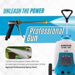 AGRICAS AG2002 CART PRO 12V Battery-Powered 4.2 Gal. Cordless Backpack and Cart Sprayer (1 Pack)