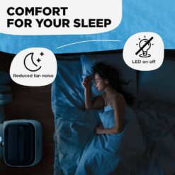 AIRO COMFORT 12,000 BTU Portable Air Conditioner Cools 550 Sq. Ft. with Dehumidifier and LCD Remote in White
