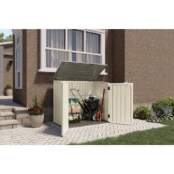 Suncast 2 ft. 8 in. x 4 ft. 5 in. x 3 ft. 9.5 in. Resin Horizontal Storage Shed