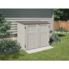 Suncast 2 ft. 8 in. x 4 ft. 5 in. x 3 ft. 9.5 in. Resin Horizontal Storage Shed