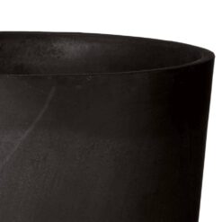 Arcadia Garden Products Contempo Tall Round 13 in. x 28 in. Black PSW Pot