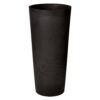 Arcadia Garden Products Contempo Tall Round 13 in. x 28 in. Black PSW Pot
