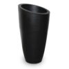 Mayne Modesto 42 in. Round Black Polyethylene Planter
