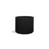 PolyStone Planters Baja Round 23 in. x 19 in. Black Composite Planter