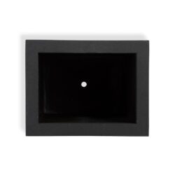 PolyStone Planters Cozumel Column 23 in. x 30 in. Black Composite Planter